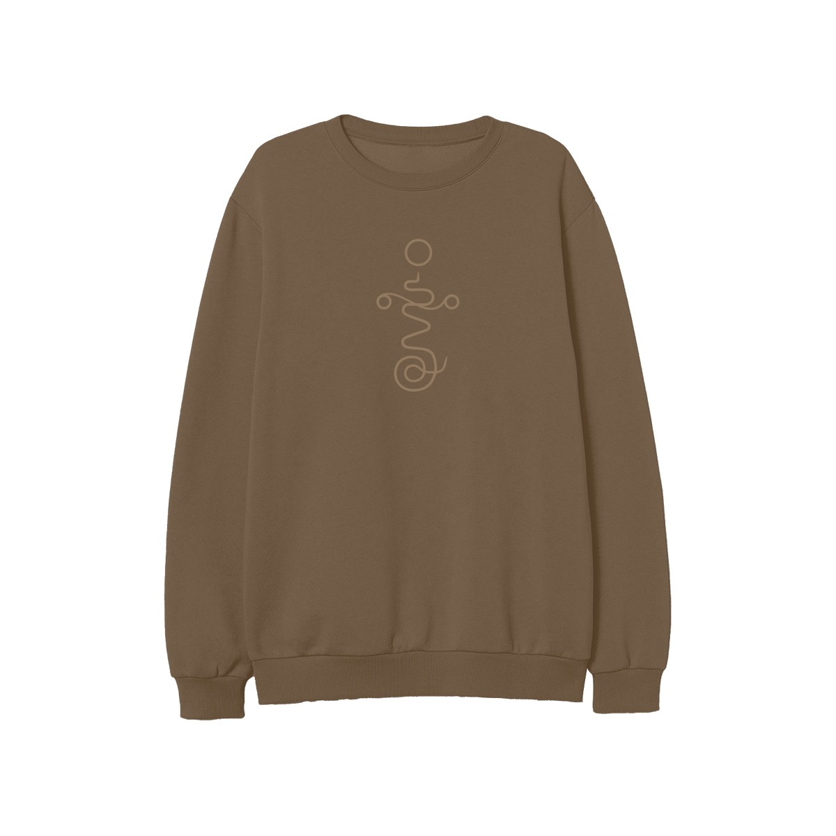 REVERIE BROWN SYMBOL CREWNECK