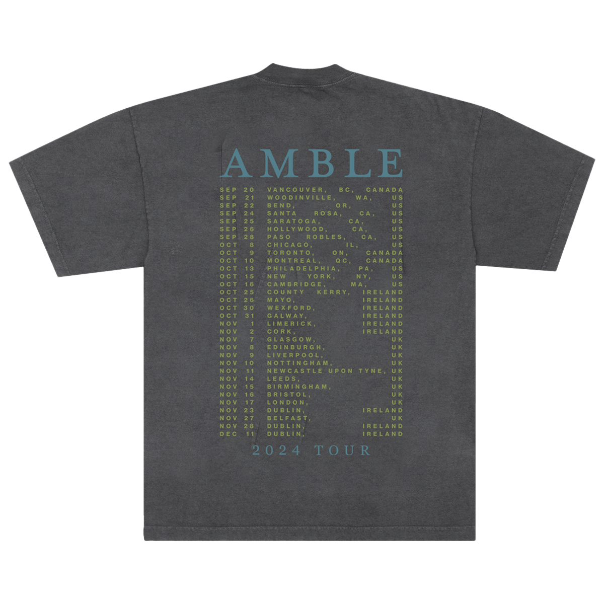 Amble 2024 Pub Tour Tee